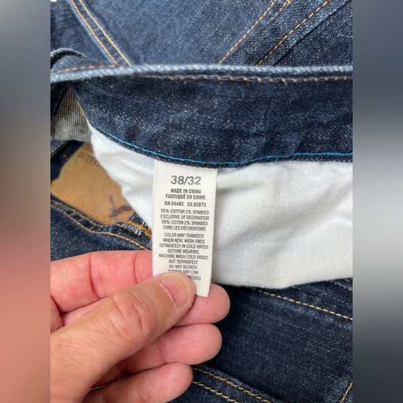 Men’s American Eagle Skinny Jeans, 38x32 - Picture 3 of 4